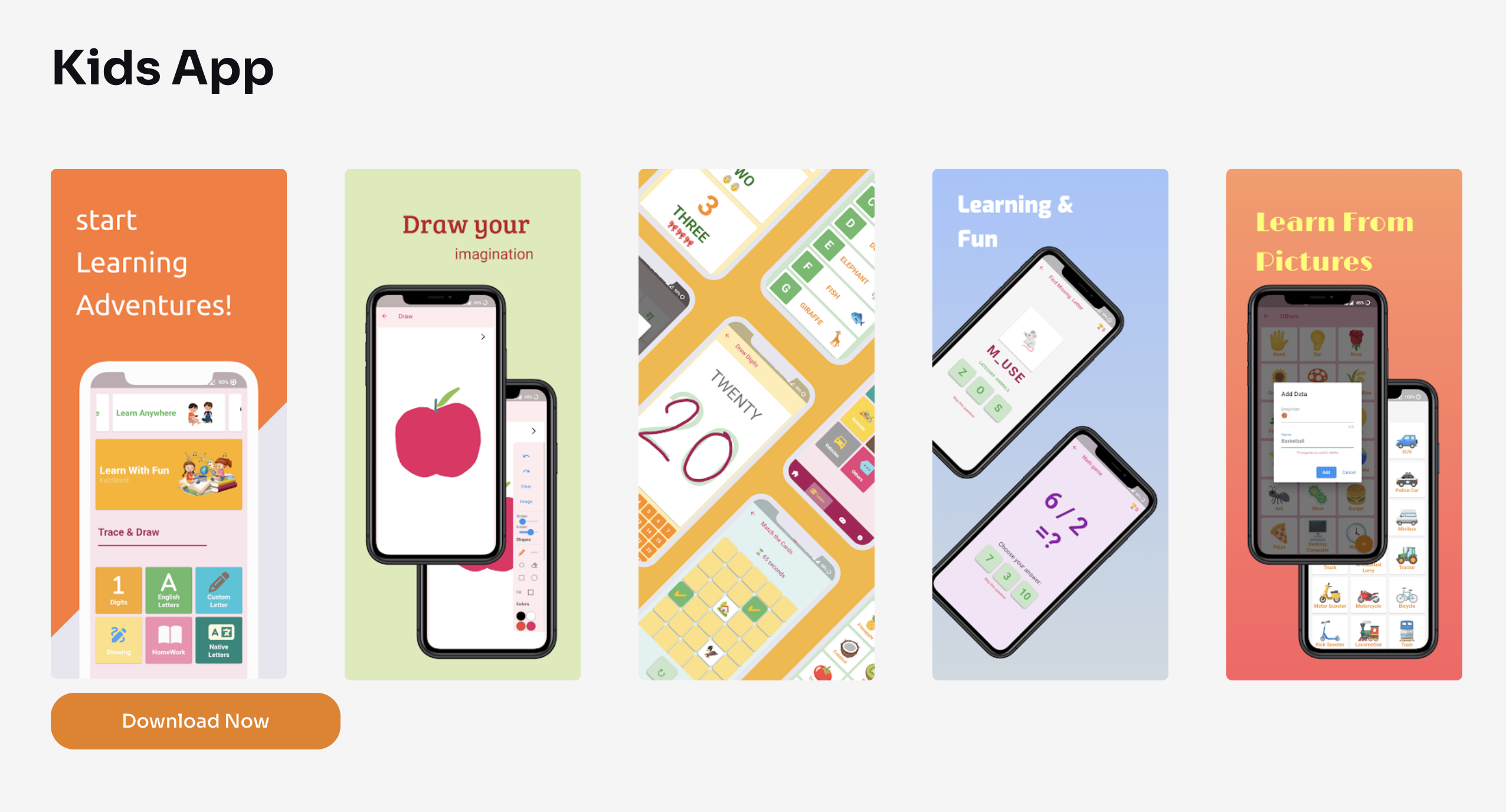 Kids App - Practice and Learn